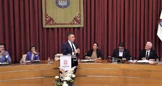 Conrado Escobar, portavoz del PP en Logroño, interviene en el segundo día del Debate sobre el Estado de la Ciudad 2022