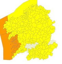 Elevan a naranja el aviso por viento y lluvia en el litoral gallego este miércoles y jueves