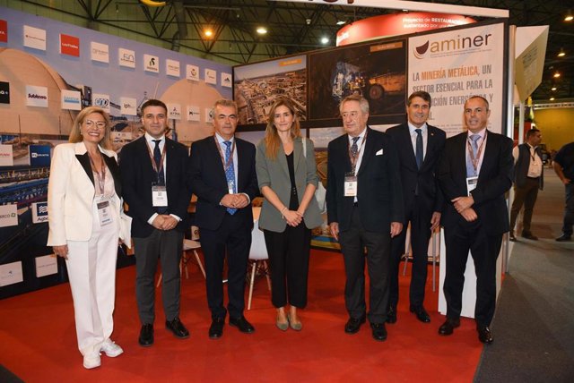 Inauguración del cuarto Salón Internacional de la Minería en Sevilla.