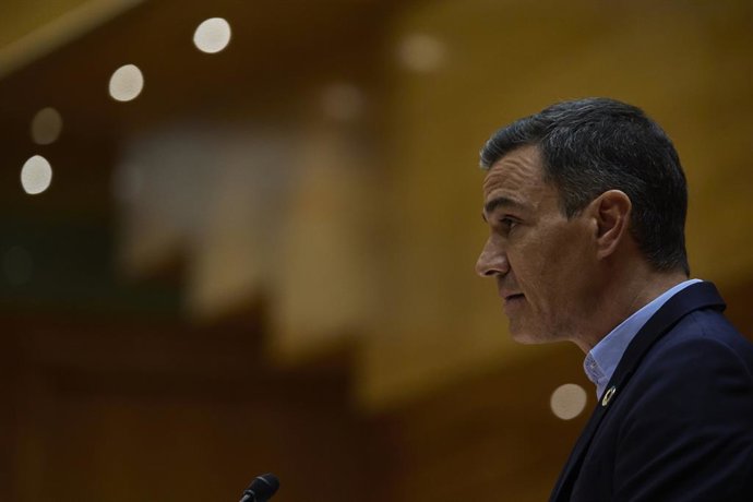 Archivo - Arxiu - El president del Govern, Pedro Sánchez, intervé durant un debat monogrfic sobre la crisi energtica i el context econmic, en el Senat, a 6 de setembre de 2022, a Madrid (Espanya). 