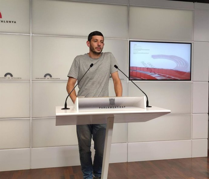 El diputat de la CUP al Parlament, Xavier Pellicer