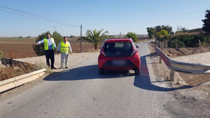 El diputado provincial de Vox en Sevilla, Rafael García, en Utrera