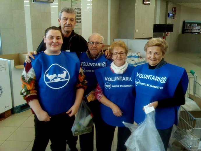 Voluntarios del Banco de Alimentos en otras gran recogidas