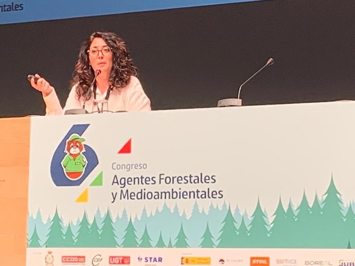 La jefa de Servicio de la Oficina Técnica del Mar Menor (OTMM), Melina Ros, protagoniza una de las ponencias del VI Congreso Nacional de Agentes Forestales y Medioambientales