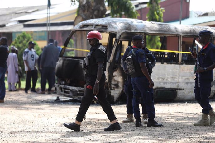 Archivo - Imagen de archivo de la Policía nigeriana