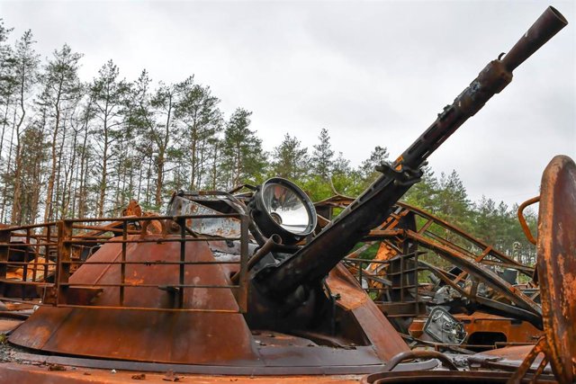 Llegada de las fuerzas ucranianas a Limán, en Ucrania