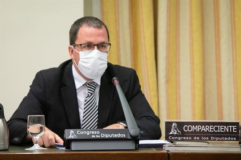 Archivo - El secretario general de Industria y pyme, Raül Blanco, en el Congreso