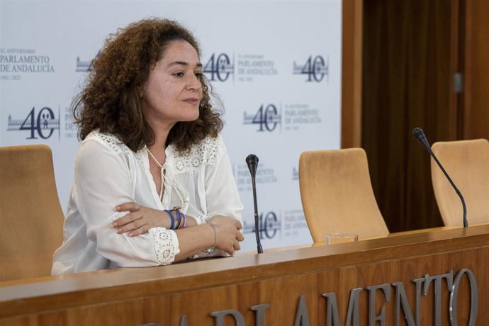 La portavoz del Grupo Parlamentario Por Andalucía, Inmaculada Nieto, en una foto de archivo en el Parlamento andaluz.