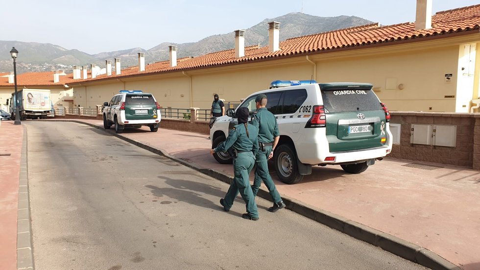 Uno de los registros de la Guardia Civil en Fuengirola