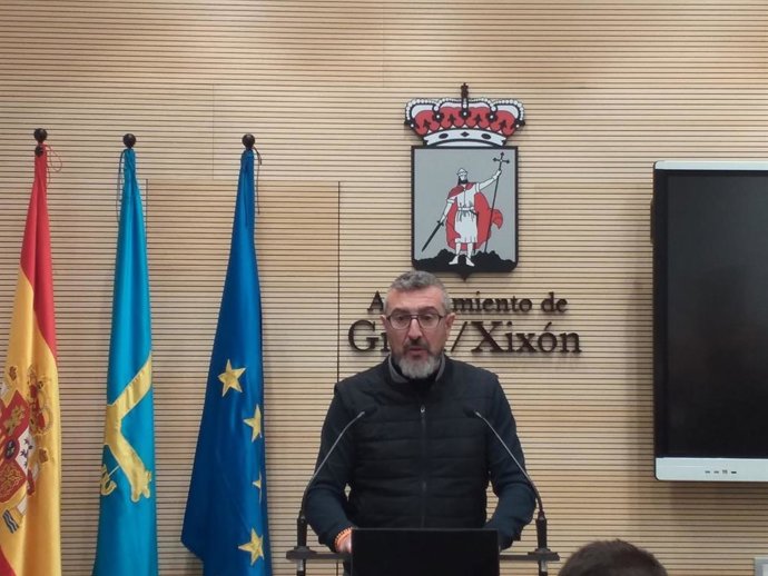 Archivo - José Carlos Fernández Sarasola, portavoz de Ciudadanos en el Ayuntamiento de Gijón