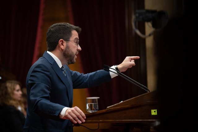 El president de la Generalitat, Pere Aragonès