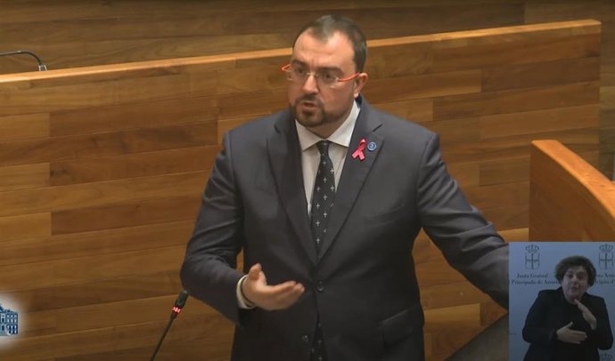 El presidente del Principado, ADrián Barbón.