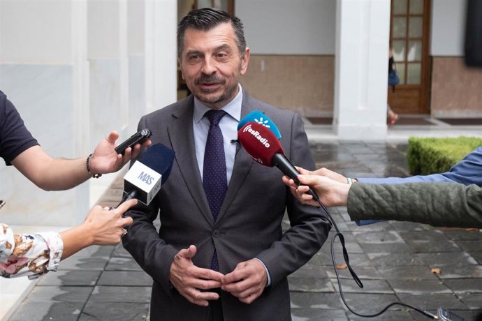 Toni Martín, este miércoles en el Parlamento