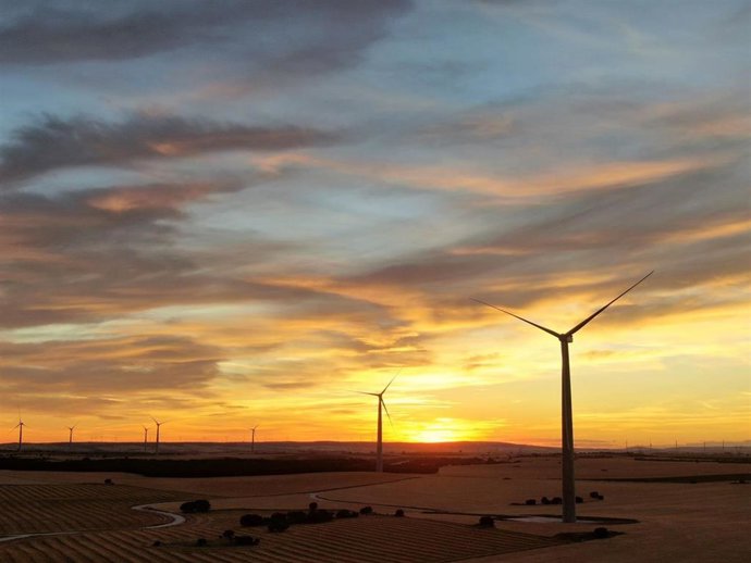 Archivo - Enlight's Gecama wind farm project, the largest in Spain, saving 150 thousand tons of CO2 emissions annually (Photo credit: Typsa)