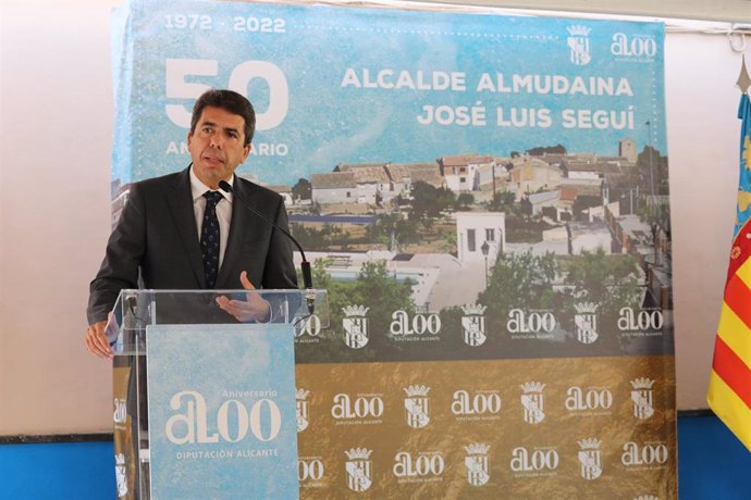 El presidente de la Diputación de Alicante, Carlos Mazón, en una imagen de archivo. 