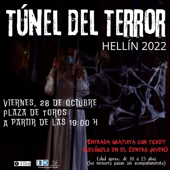 Cartel del túnel del terror de Hellín