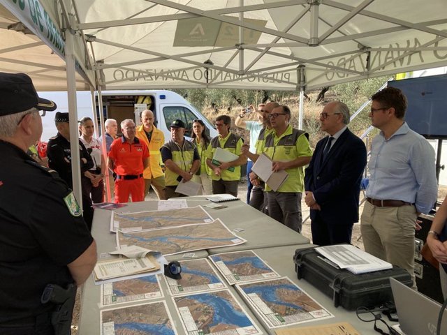 Puesto avanzado en el simulacro