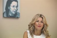 Yolanda Díaz dice que la 'Ley Trans' es clave como la reforma laboral y reclama que salga adelante "cuanto antes"