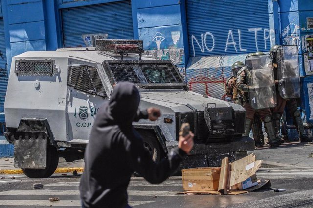 Revueltas en Chile en el tercer aniversario del estallido social