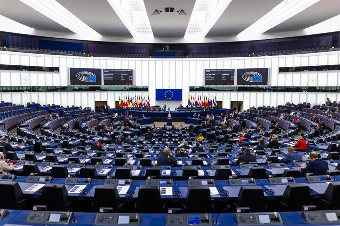 05 October 2022, France, Strasbourg: A general view of a plenary session in the European Parliament. Photo: Philipp von Ditfurth/dpa