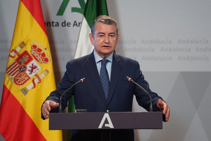 El consejero de la Presidencia, Interior, Diálogo Social y Simplificación Administrativa, Antonio Sanz, en una foto de archivo.