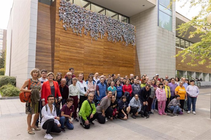 Imagen de la instalación en Civivox Iturrama.