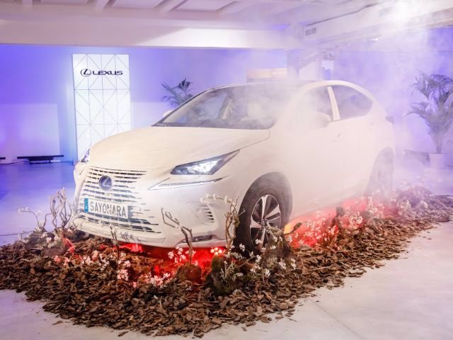 Vista de la obra ganadora de la V Edición del concurso de diseño Lexus Art Car