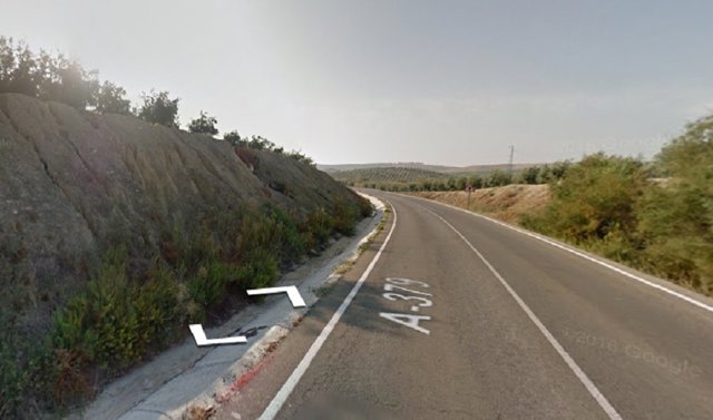 Punto de la A-379 donde ha tenido lugar el siniestro.