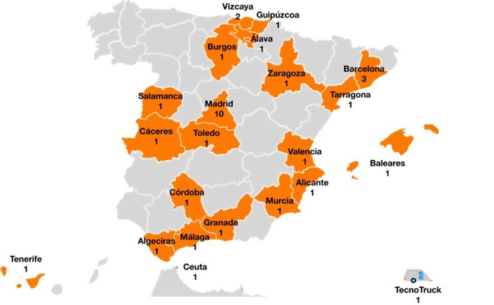 Implantación de GarageLab de Fundación Orange, en colaboración con Fundación Empieza por Educar, en España