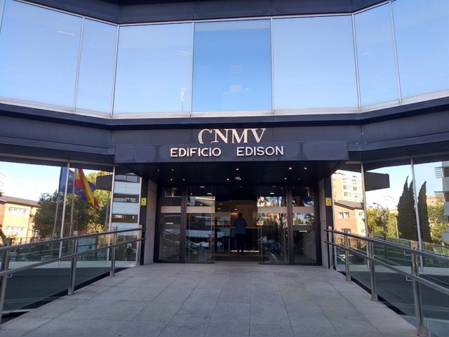 Archivo - Edificio sede de la Comisión Nacional del Mercado de Valores (CNMV) en Madrid