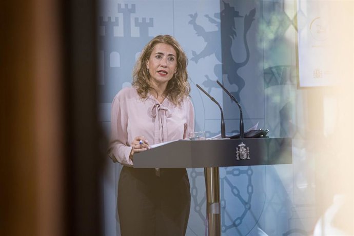 La ministra de Transportes, Movilidad y Agenda Urbana, Raquel Sánchez