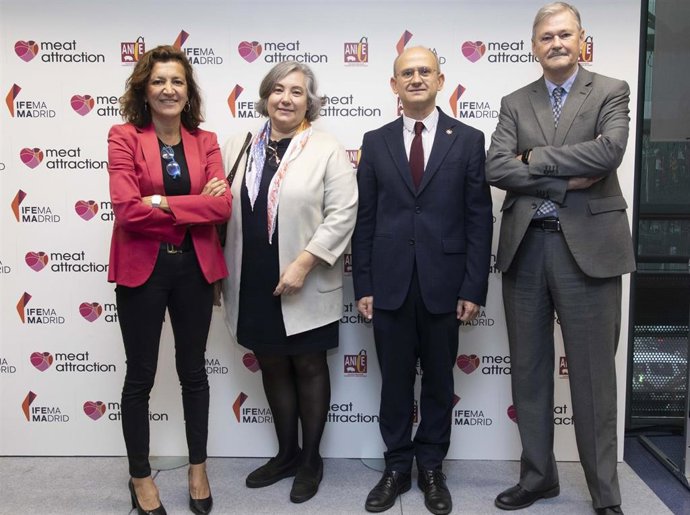 Meat Attraction 2023: José Miguel Herrero, Director General De La Industria Alimentaria, Salomé Martínez, Directora Adjunta De La Industria Alimentaria  ICEX, María José Sánchez, Directora De La Feria, Y Miguel Huerta, Secretario General De ANICE