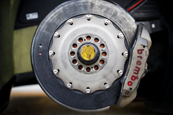 Archivo - Brembo bakes during the free practice sessions of the 2020 24 Hours of Le Mans, 7th round of the 201920 FIA World Endurance Championship on the Circuit des 24 Heures du Mans, from September 16 to 20, 2020 in Le Mans, France - Photo Xavi Bonil