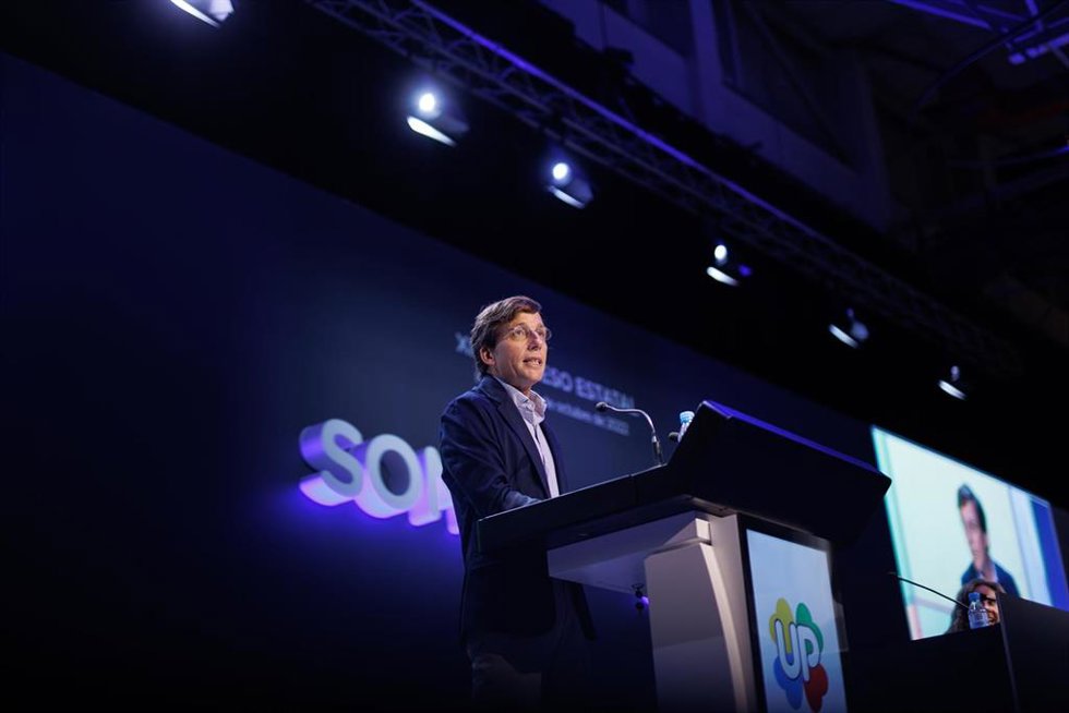 El alcalde de Madrid, José Luis Martinez-Almeida, interviene en el XI Congreso estatal de la ONCE