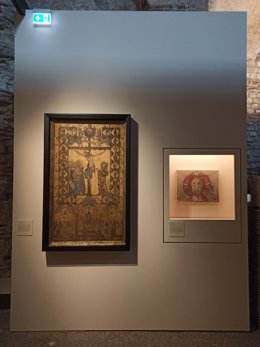 Las dos obras cedidas por Navarra y enviadas a Francia.