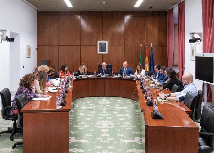 Reunión de la Junta de Portavoces del Parlamento andaluz.