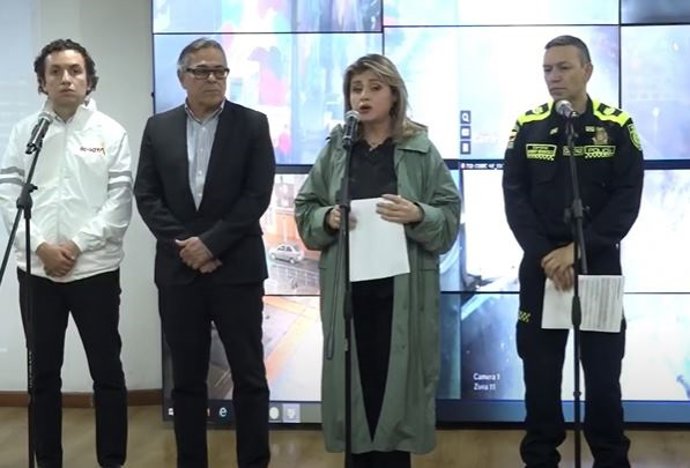 Policía de Bogotá en declaraciones por los enfrentamientos con manifestantes, Colombia