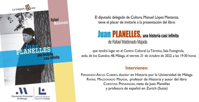 La Diputación rinde homenaje al descubridor de la vacuna contra la disentería con el libro 'Juan Planelles, una historia casi infinita'