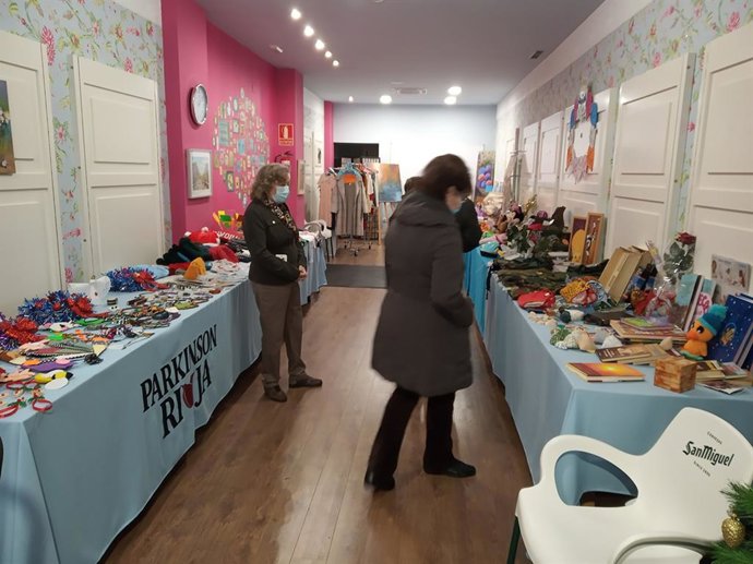 Archivo - Edición anterior del Mercadillo solidario de la Asociación Parkinson Rioja
