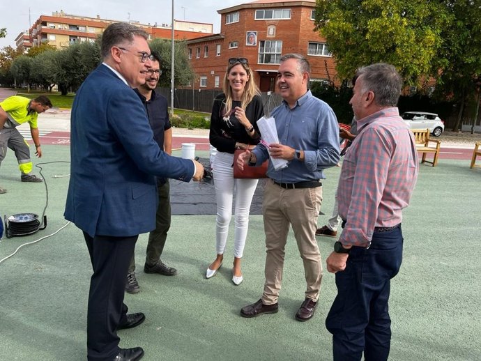 Andrés Guerrero, durante la visita a la zona