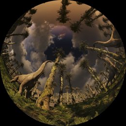 Fotograma de la película 'Dinosaures, una histria de supervivncia'.