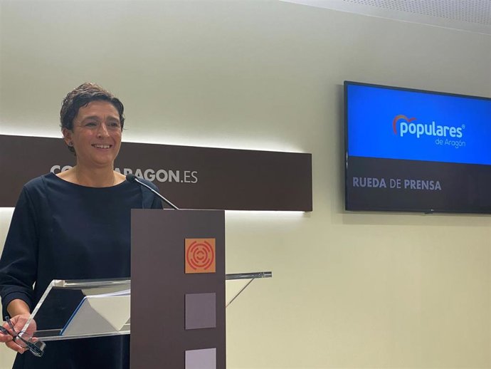 La portavoz de Sanidad del PP en las Cortes de Aragón, Ana Marín.