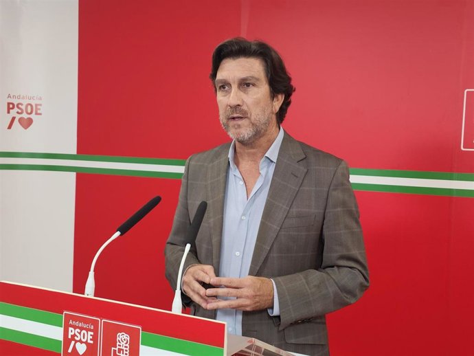 El portavoz de la Ejecutiva Provincial del PSOE de Huelva y parlamentario andaluz, Enrique Gaviño.