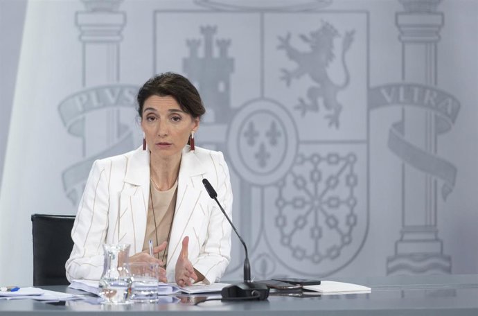 Archivo - La ministra de Justicia, Pilar Llop, durante una rueda de prensa posterior a un Consejo de Ministros, a 13 de septiembre de 2022, en Madrid (España).