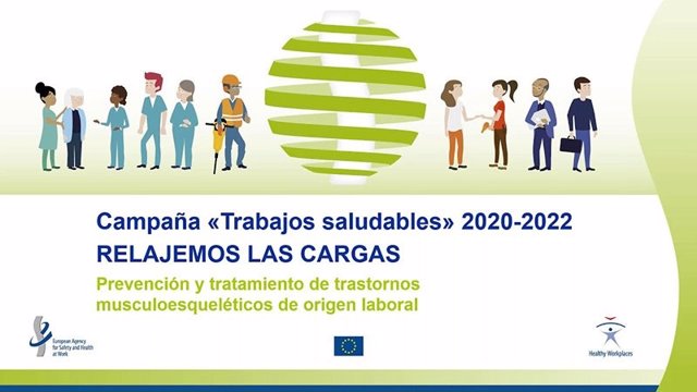 Cartel de la campaña de prevención de trastornos musculoesqueléticos que ha puesto en marcha la Diputación de Cáceres