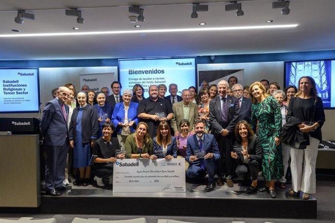 Sabadell entrega las ayudas a causas solidarias del fondo Sabadell Inversión Ética y Solidaria a los proyectos seleccionados en 2021.