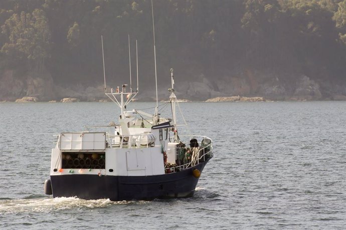 Barcos no Porto de Viveiro, a 3 de outubro de 2022, en Viveiro, Lugo