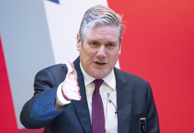 15 October 2022, United Kingdom, Barnsley: Leader of the UK's Labour Party Keir Starmer speaks at the Labour Regional Conference. Photo: Danny Lawson/PA Wire/dpa