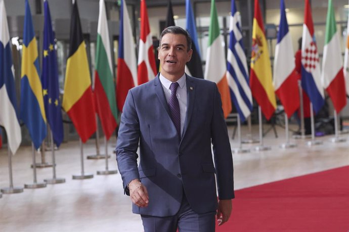 Pedro Sánchez este jueves en Bruselas.