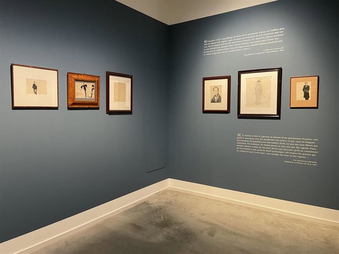 Obras de Luis Marsans en la exposición 'De Proust a Marsans, en busca del tiempo perdido' en Espais Volart de Barcelona